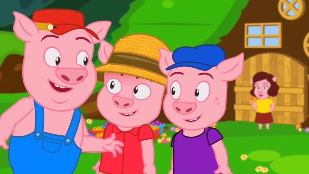 Children Fairy Tale 3 Little Pigs